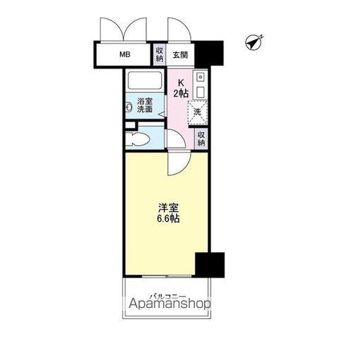 ボン・シェール堺(1K/2階)の間取り写真