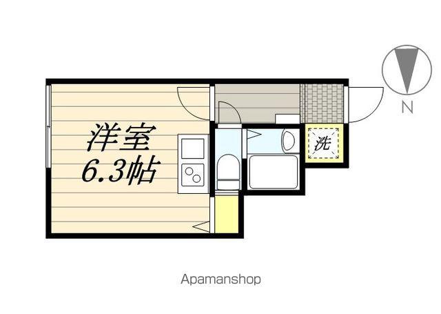 ウィンズ・パレ上連雀(ワンルーム/1階)の間取り写真