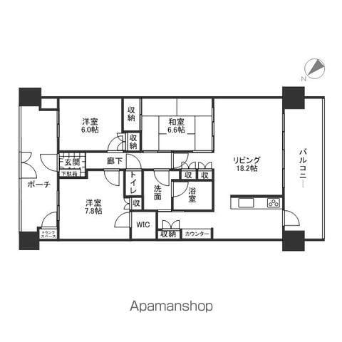 ステーシア守山駅前(3LDK/9階)の間取り写真