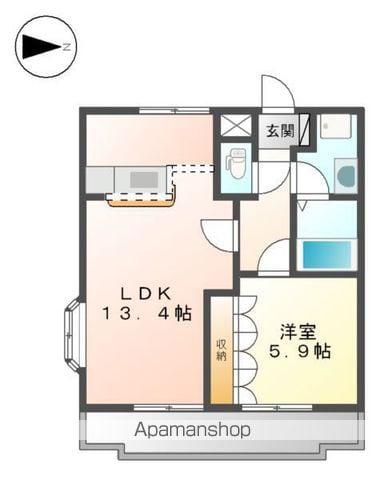 ヴィクトリーステージⅡ(1LDK/2階)の間取り写真