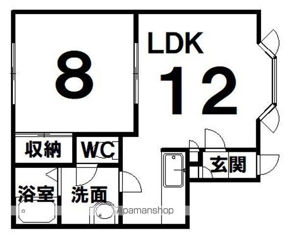 メモリアルイーストハイツ(1LDK/2階)の間取り写真