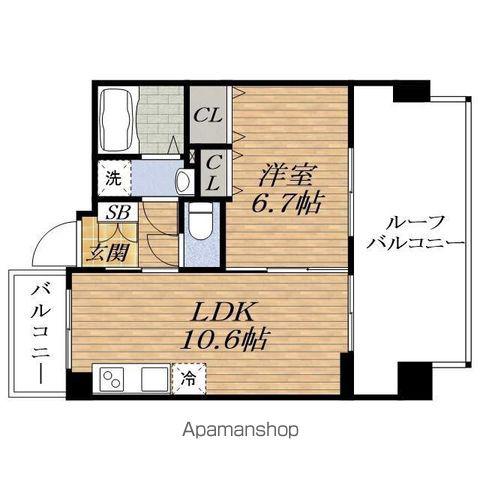 SERENITE ESAKA Ⅳ番館(1LDK/12階)の間取り写真