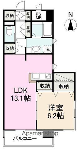 RICHEL(1LDK/3階)の間取り写真
