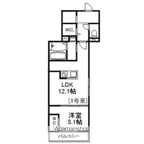 BASE NANGOU(1LDK/3階)の間取り写真