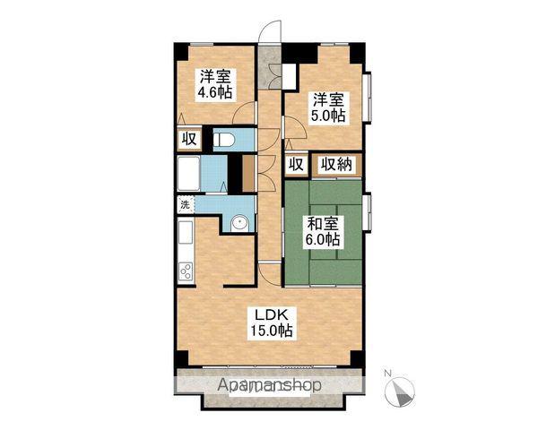 エレガンス春日部(3LDK/3階)の間取り写真