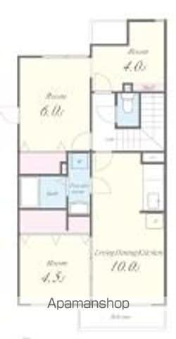 リベルテⅠ・Ⅱ棟Ⅱ(2SLDK/2階)の間取り写真