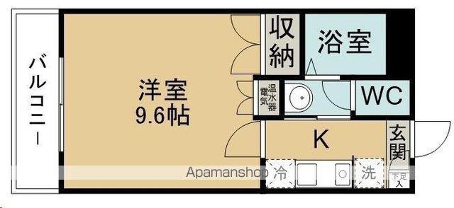 エルスタンザ仙台八木山(1K/3階)の間取り写真