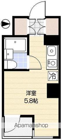 国分寺シティハイツ(ワンルーム/2階)の間取り写真