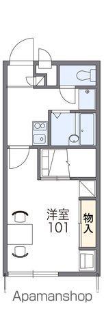 レオパレスMONTPIANNE(1K/1階)の間取り写真