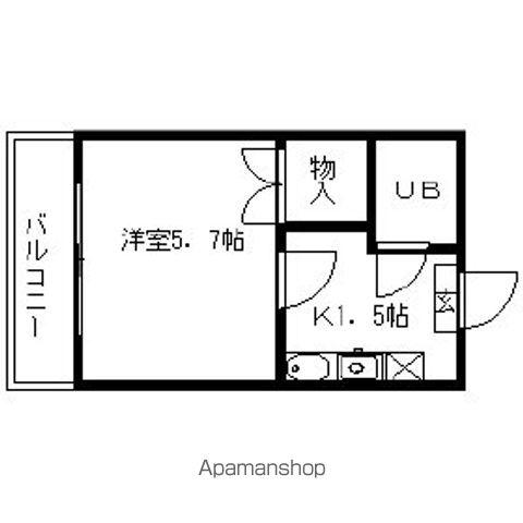 ダイソー10号館(1K/2階)の間取り写真