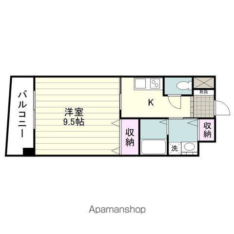 マンション大和(1K/3階)の間取り写真