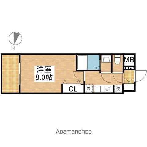 エステムコート名古屋新栄Ⅵ アートテラス(1K/9階)の間取り写真