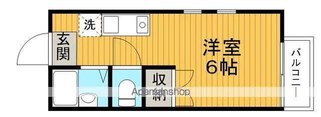 サマックス渋谷ハイツ(1K/2階)の間取り写真