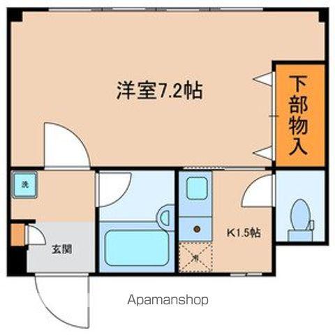 LECIELCLOUD(1K/1階)の間取り写真
