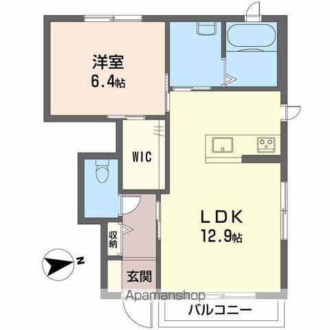 スカイメゾン12番館(1LDK/1階)の間取り写真