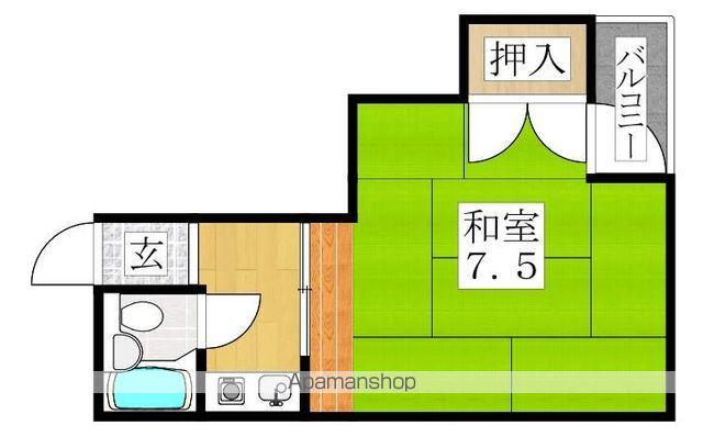 ルーチェ白鷺(1K/3階)の間取り写真