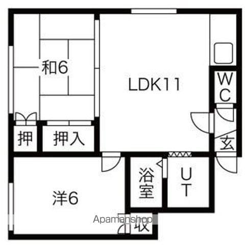 和光ハイツ(2LDK/2階)の間取り写真