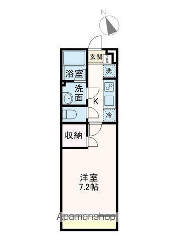 エルサ舞浜(1K/1階)の間取り写真