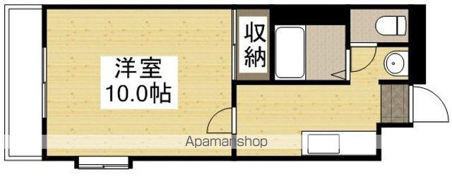 パルトネール東古松(1K/4階)の間取り写真