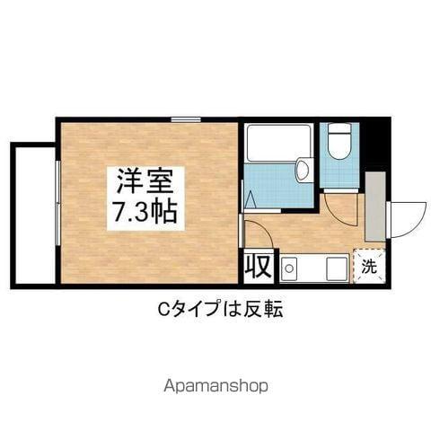 ラ・メゾン鶴舞(1K/3階)の間取り写真