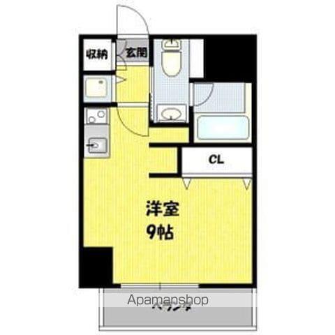 エグゼプレジオ(ワンルーム/11階)の間取り写真