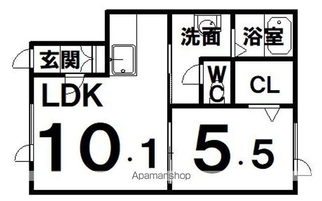 アルファーメゾンⅡ(1LDK/2階)の間取り写真