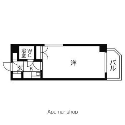 貞和ビル(1K/4階)の間取り写真