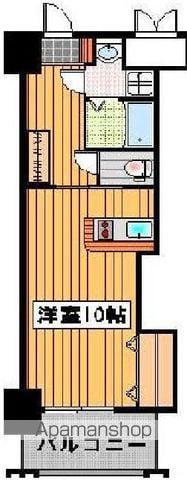ロイヤル渡辺通Ⅱ(ワンルーム/6階)の間取り写真