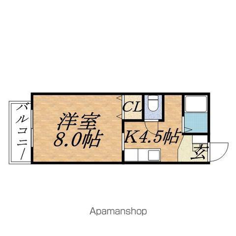エルシー1(1K/7階)の間取り写真