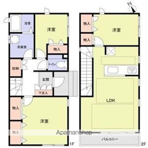 東京都浅草線 浅草橋駅 徒歩2分 2階建 築13年(3LDK)の間取り写真