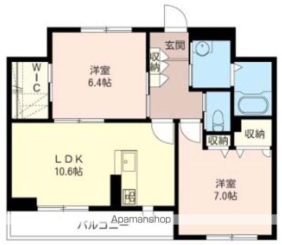 クオーレ(2LDK/3階)の間取り写真
