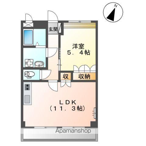 和歌山線 紀伊小倉駅 徒歩6分 2階建 築19年(1LDK/2階)の間取り写真