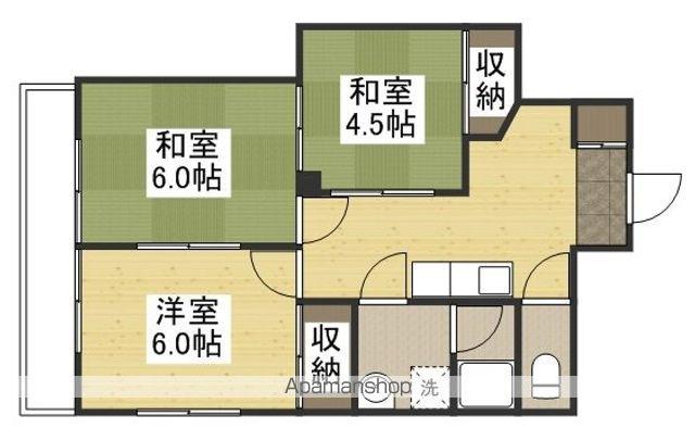 シティコーポ東古松(3K/5階)の間取り写真
