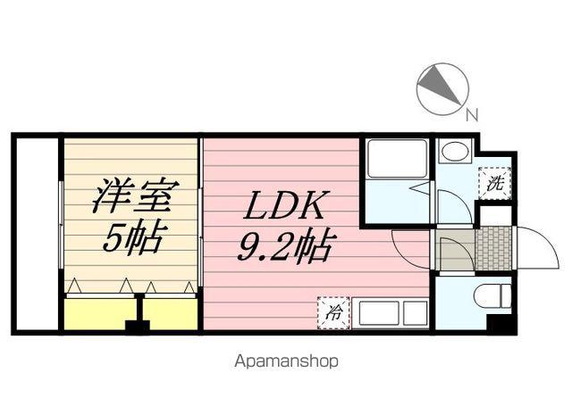 金太郎ヒルズ215(1LDK/4階)の間取り写真