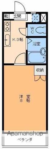 TSヴィラ(1K/4階)の間取り写真