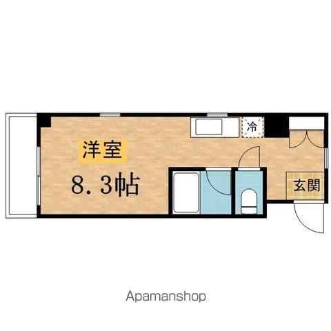 イーハトーブ(ワンルーム/3階)の間取り写真