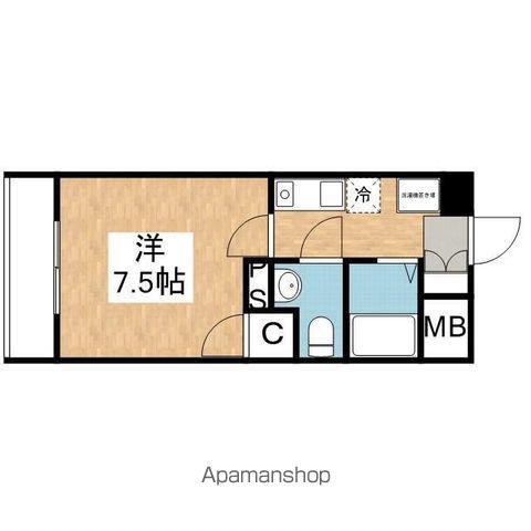 ルーナフロール(1K/1階)の間取り写真