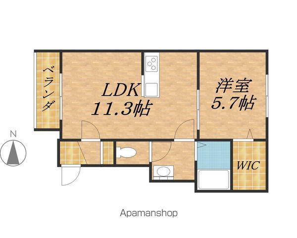 IKOI2(1LDK/3階)の間取り写真
