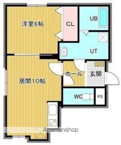 WILL(1LDK/3階)の間取り写真