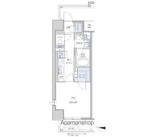 パークアクシス名駅南グランデ(1K/3階)の間取り写真