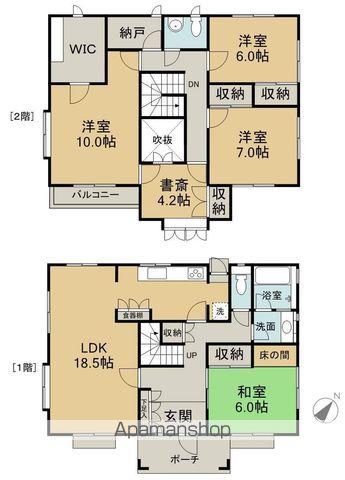 山陽本線 新井口駅 徒歩46分 2階建 築33年(4LDK)の間取り写真