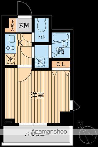 アーデン駒沢大学(1K/2階)の間取り写真