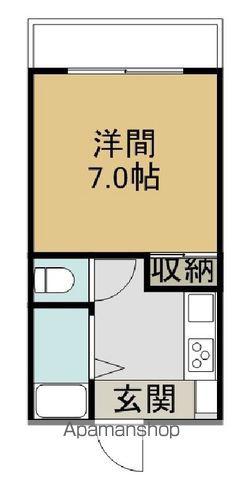 フローレンス城西(1K/2階)の間取り写真
