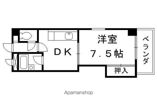 REDMOA(1DK/7階)の間取り写真