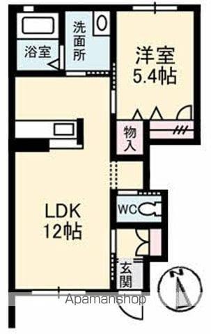 アプリコットⅠ(1LDK/1階)の間取り写真
