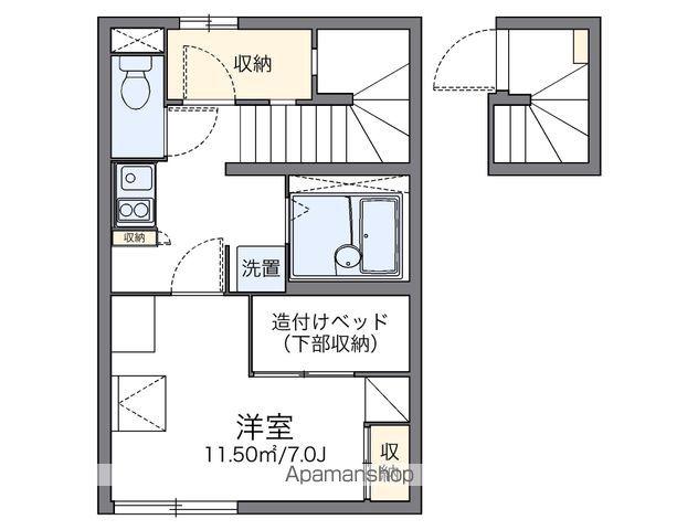 レオパレスジュピテル(1K/2階)の間取り写真