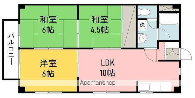 たかおマンション(3LDK/5階)の間取り写真