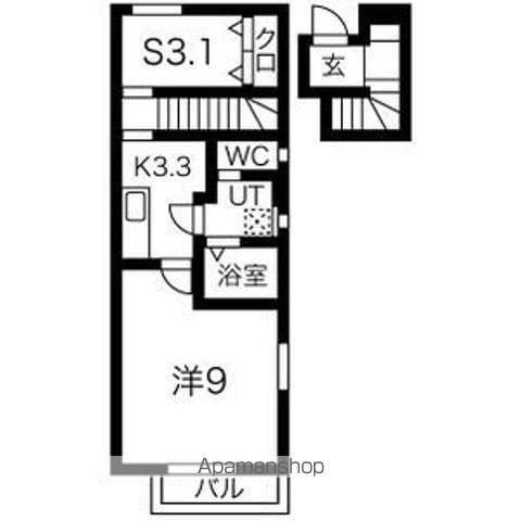 FIRST花巻(1K/2階)の間取り写真