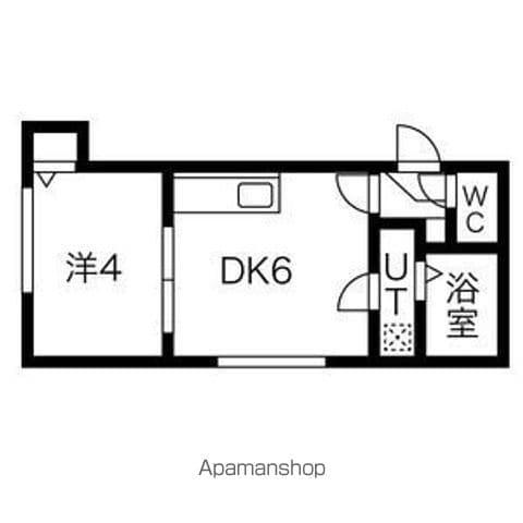 ヴィラ本郷通(1DK/2階)の間取り写真