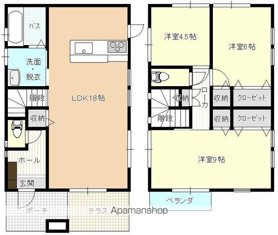 日豊本線 土々呂駅 徒歩13分 2階建 築9年(3LDK)の間取り写真